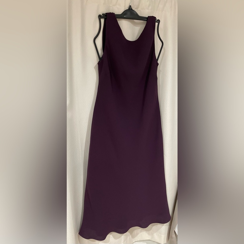 Evan Picone Strapless Dark Purple Dress